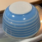 Pyrex Vintage 2.5 Quart Blue Striped Mixing Bowl No.403