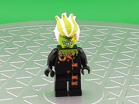 NEW Lego Agents Villian DR. D ZASTER MINIFIG  w/Neon Green Minifigure Head -8969