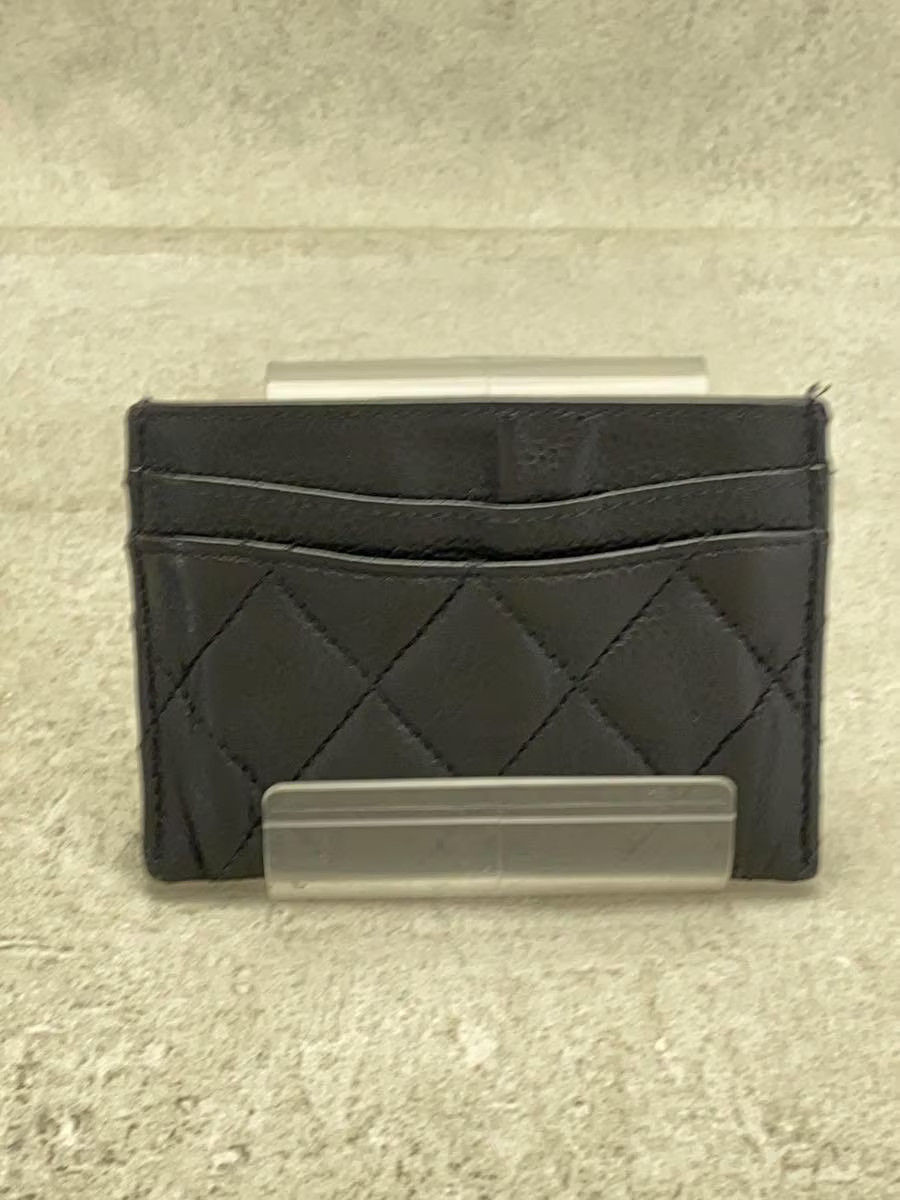 CHANEL Pass Case Leather BLK Women's thumbnail 2