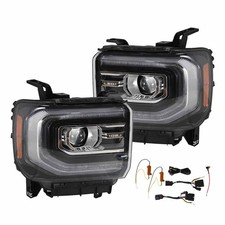 Upgrade Facelift Full Led Projector Headlights Kit For 2014-2015 Gmc Sierra 1500