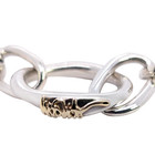 ESTATE IPPOLITA STERLING SILVER 14K GOLD ACCENT 7.75" TOGGLE BRACELET #7931 — photo 3