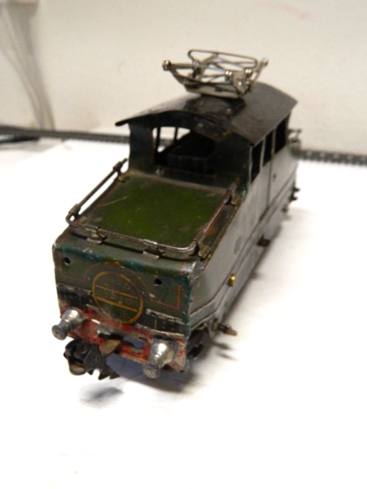 O Scale,France, E.I.,P.O. electric,very early model train, good,needs Restor(HC) - Image 4 of 4