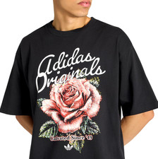 NEW MENS ADIDAS ORIGINALS OG ROSES TREFOIL TEE SHIRT SIZE MEDIUM KX8629