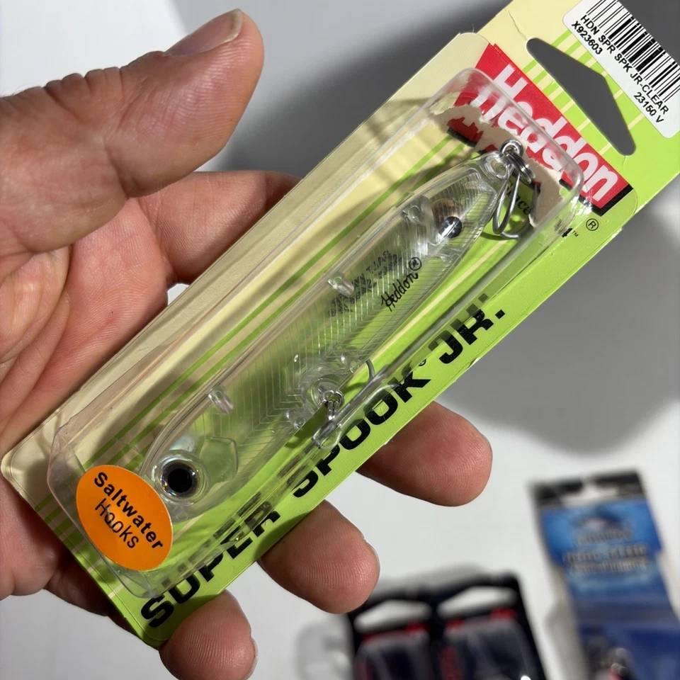 Lote de 4 señuelos de pesca Heddon Super Spook Bandit Minnow Williamson Abyss Foto 2 de 4