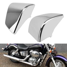 2pcs Chrome Battery Side Fairing Cover For Honda Shadow ACE 750 VT750 1997-2003
