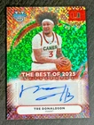 2025-26 Bowman Best U Tre Donaldson Auto /99 Green Mini Diamond Miami Card BA-TD