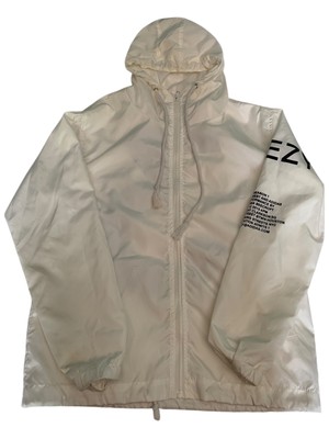 Yeezy Yeezus Tour Windbreaker Jacket Mens Small Full Zip White