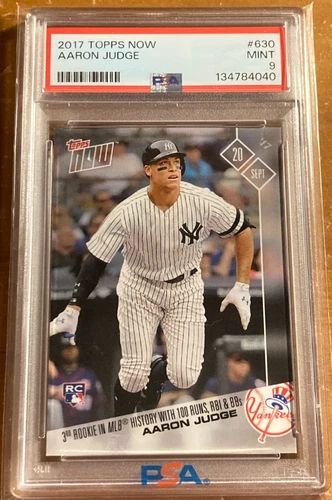 2017 Topps Now Aaron Judge Rookie RC #630 Yankees PSA 9 MINT