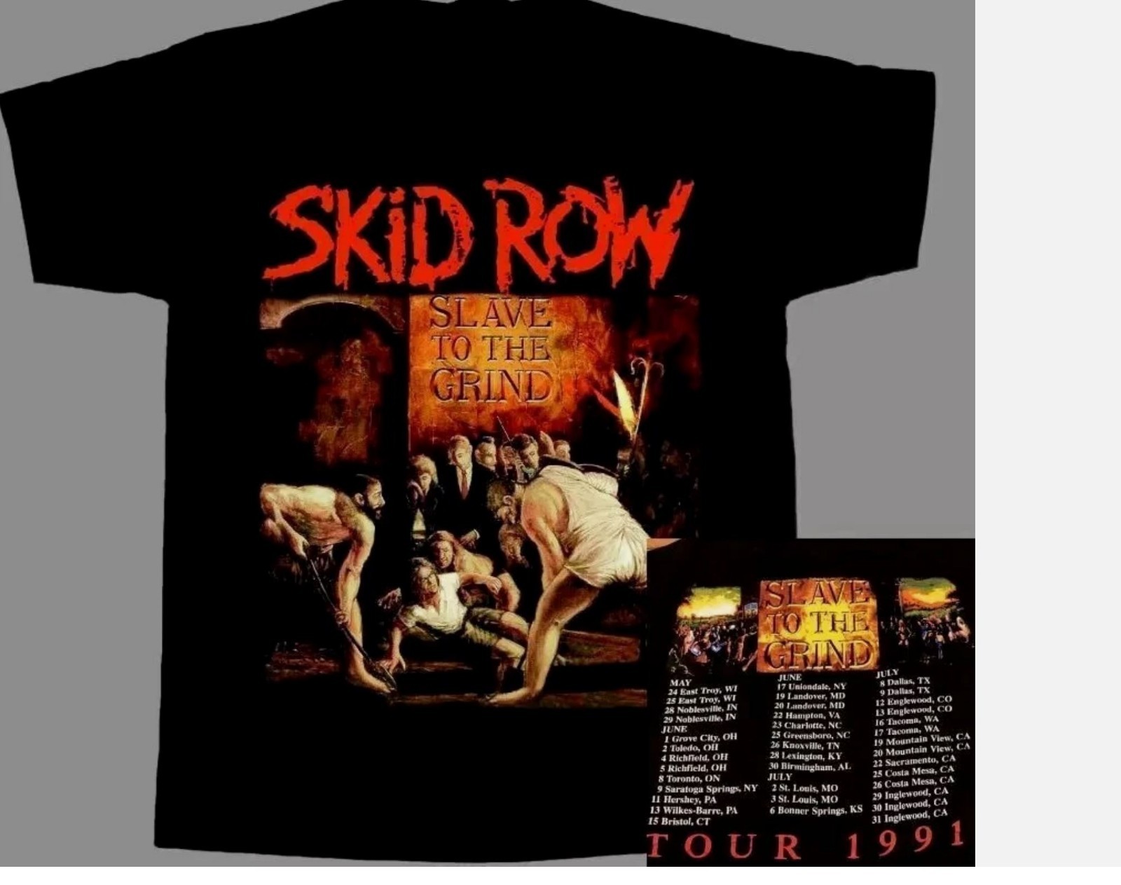FILA T shirt uomo doppiopetto Skid Row Slave to the Grind