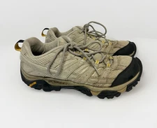 Merrell Shoes Women 9 Moab Ventilator Low Hiker Boot Beige Lace Up Trail Vibram