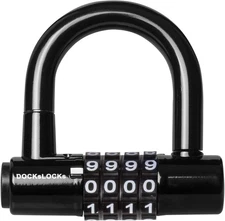 DocksLocks Compact Heavy Duty Weather Resistant Padlock Style Anti Black 