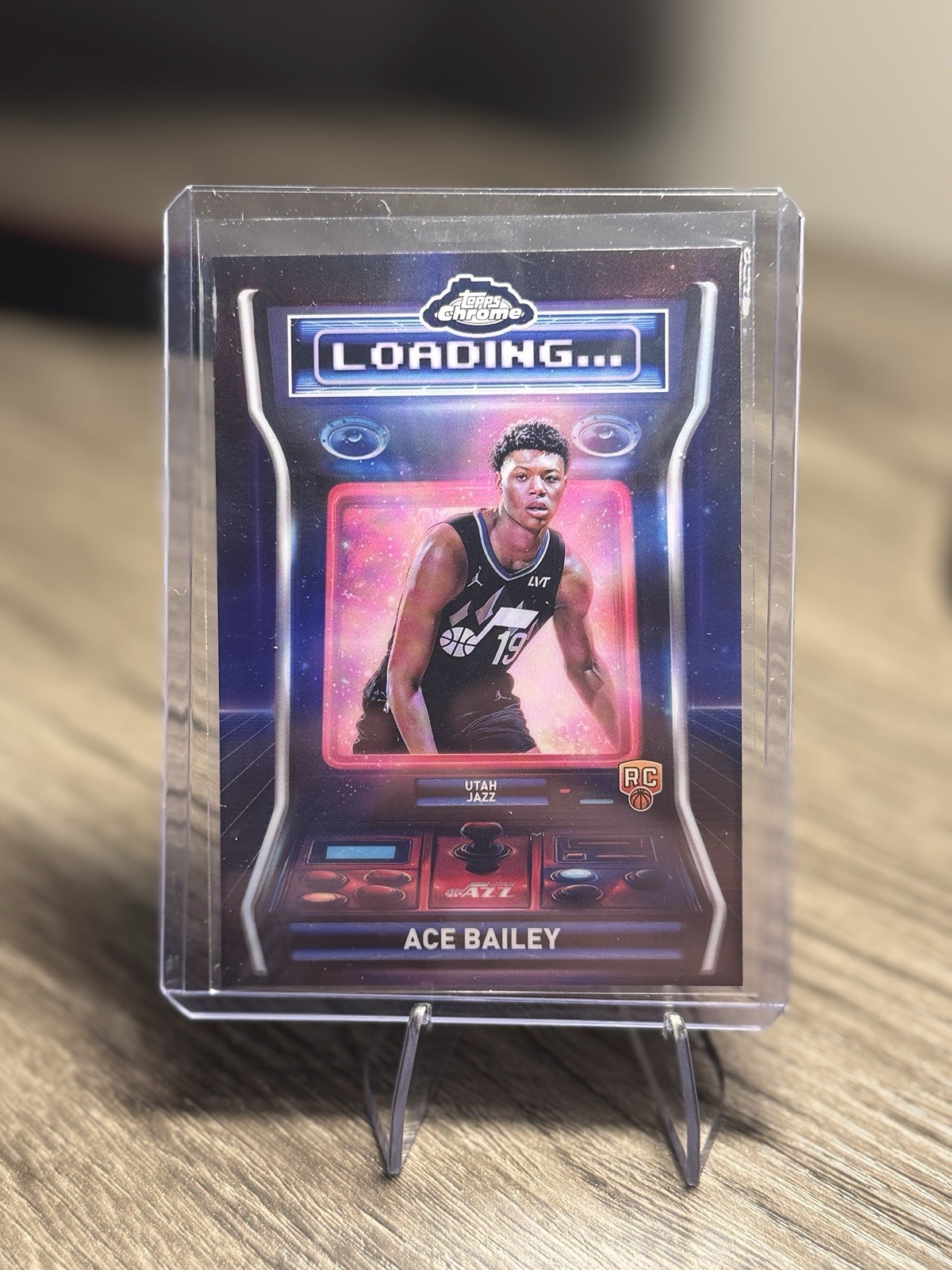 2025-26 Topps Chrome Ace Bailey Loading Refractor LD-14 RC Utah Jazz