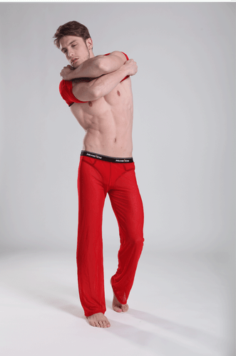Pantalon interieur taille XL rouge transparent Manview by NEOFAN sheer Ref M02 - Imagen 3 de 7