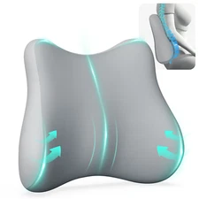 Snailax Lumbar Support Pillow for Office Chair Memory Foam Back Support Cushion