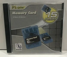 Interact Memory Card Gray for Playstation 1 Console with Storage Case 