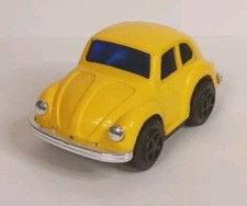 Volkswagon VW Beetle Friction Drive Tested VW Yellow Vintage Made In Japan