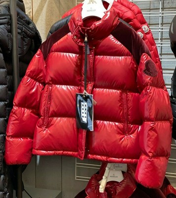moncler red down jacket