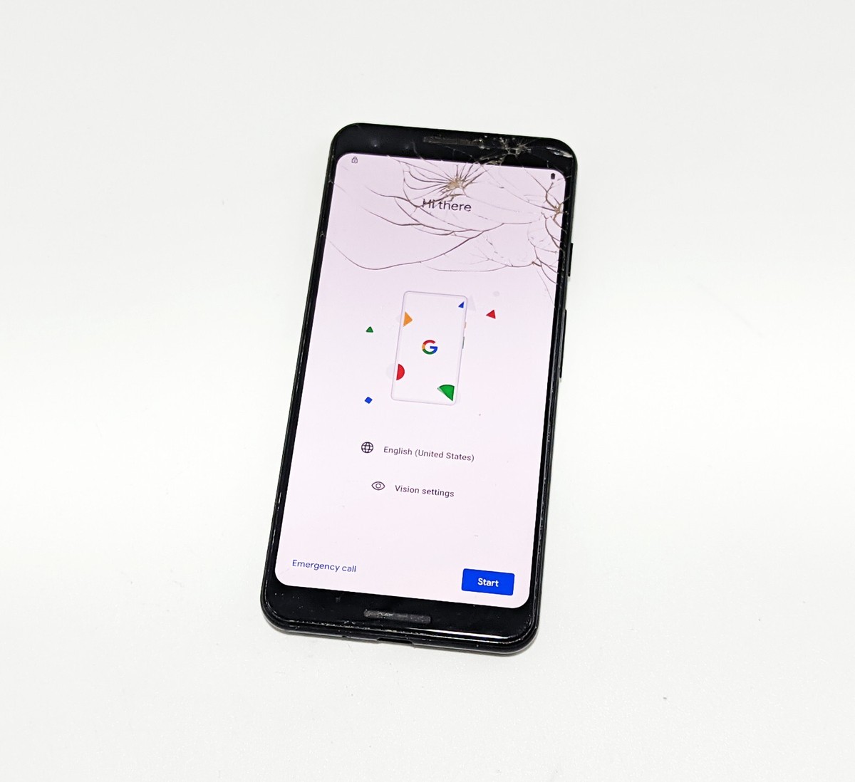 Google Pixel 3 XL ◆ 4GB/64GB / ※割れ Google Pixel 3 Black 64GB 4GB RAM G013A Cell Phone Smartphone