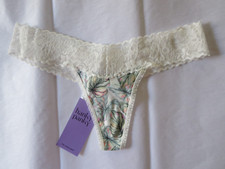 HANKY PANKY DREAMEASE LOW RISE THONG PANTY 681004, BOTANICAL, ONE SIZE, NWT 23
