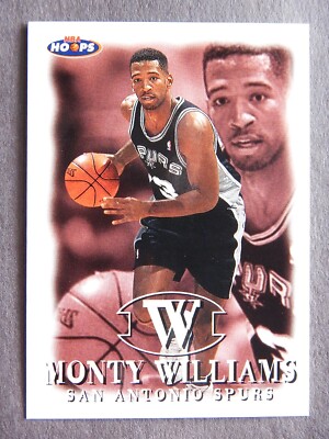 Monty Williams #147 NBA Hoops 1998 Basketball Card (San Antonio Spurs) 