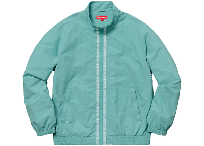 Supreme Classic Logo Taping Track Jacket (Size Large) Pale Green 