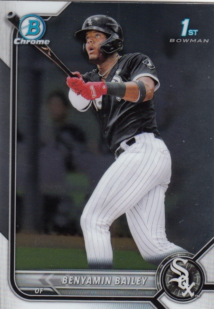 BENYAMIN BAILEY BOWMAN CHROME PROSPECTS 1ST ROOKIE CARD RC WHITE SOX #BCP-8 2022