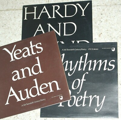Yeats Auden Hardy Pound ~ Rhythms of 20C Poetry Open University NM/NM ~ FREEPOST