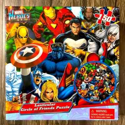 Marvel Heroes Lenticular 3D Circle of Friends 150 Piece Puzzle 18