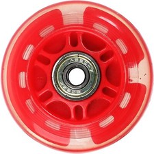 uxcell 70mm Inline Skate Wheels with ABEC-7, 608ZZ Bearing, Light Up red