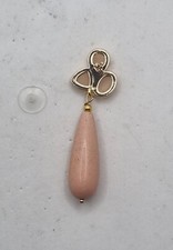 Orecchini A Goccia In Ecopelle Rosa E Oro Rosa – Leggeri, Lunghi 5,7 Cm, Per Donna - 2