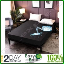 Hypoallergenic Mattress Cover Fitted Bed Protector Encasement Waterproof Queen