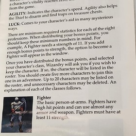 Wizardry Proving Grounds of Mad Overlord Nintendo NES Instruction Manual Only