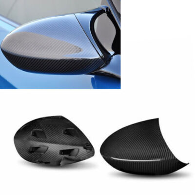For BMW E90 E92 E93 M3 1M E82 Carbon Fiber Mirror Cover Clip On A