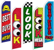 Advertising Dealership Swooper Feather Flutter Flag Promotional Flag