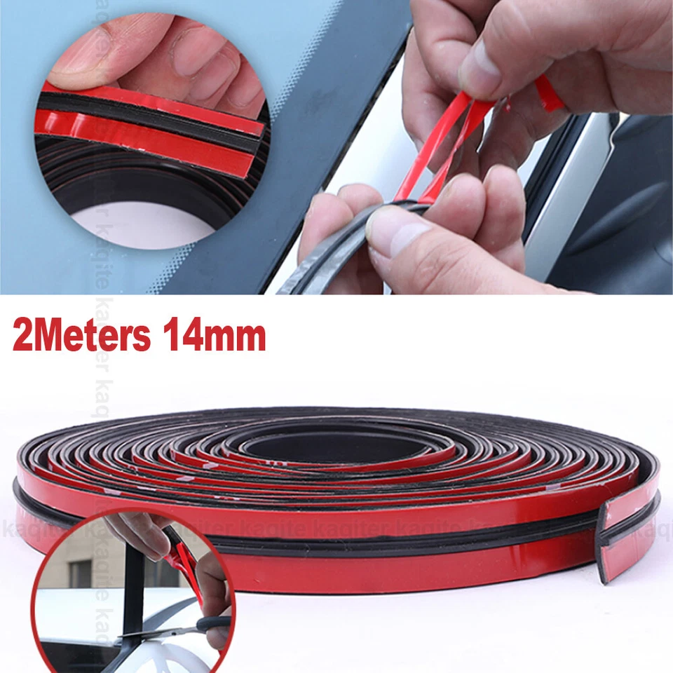 Rubber Car Seal Edge Sealing Strips Auto Roof Windshield Sealant Protector Strip - Image 2 of 4