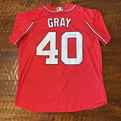 Josiah Gray Signed Washington Nationals Jersey PSA DNA Coa