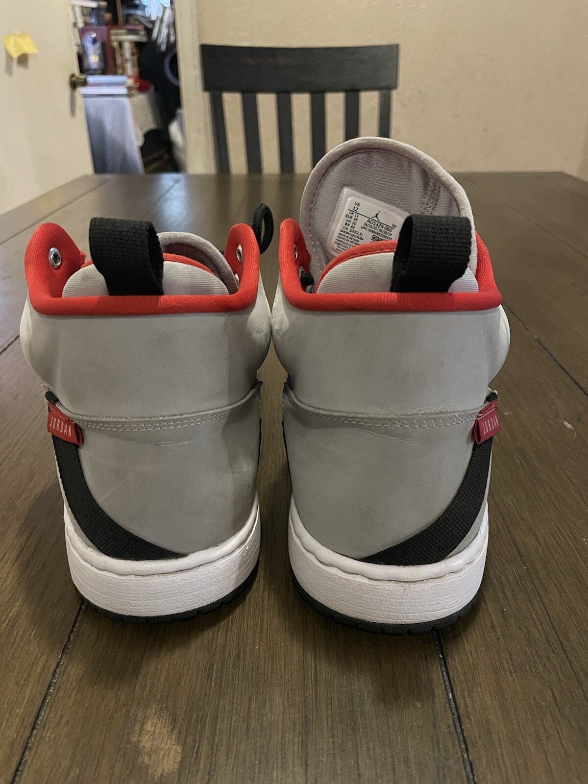 Nike Jordan Fadeaway Wolf Grey University Red White AO1329-060 Sneakers ...