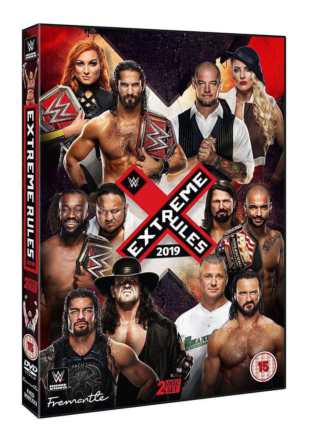 WWE: Extreme Rules 2019 (DVD) Undertaker Becky Lynch Seth Rollins