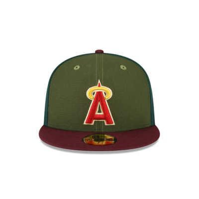 LOS ANGELES LA ANGELS New Era Just Caps 59FIFTY Dark Green Fitted