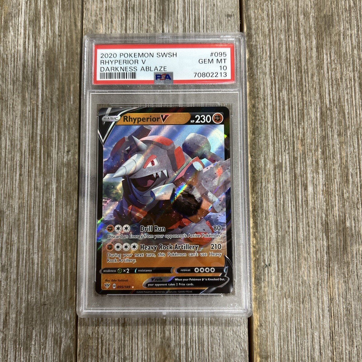 2020 ポケモン ボスの命令 PSA 10 #106 Graded PSA 10 2020 Pokemon SWSH Rhyperior V Darkness Ablaze #095