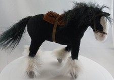 Brave Angus Black Horse Plush Clydesdale 7   Pre-owned Disney Pixar
