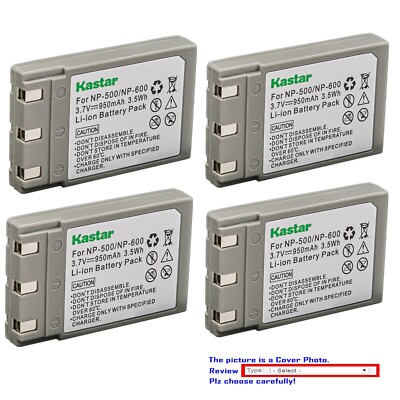 Kastar Battery Pack Replacement for Konica Revio KD-500Z Revio KD-510Z Camera