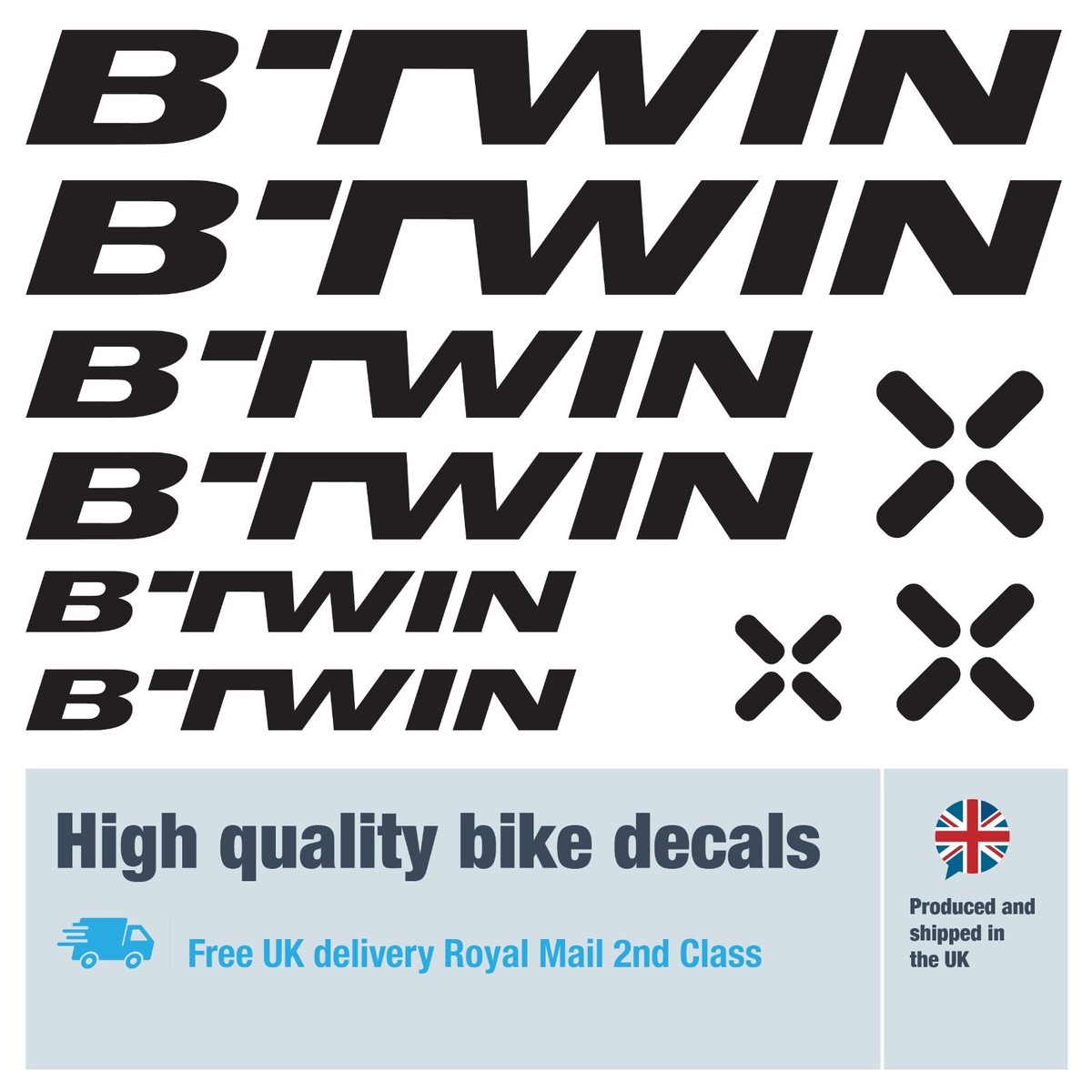 Btwin Decathlon Autocollant Velo Sticker Decorations Kit Sticking