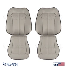 2011 - 2015 Fits Lincoln MKX Med Light Stone Leather Seat Covers Perforated
