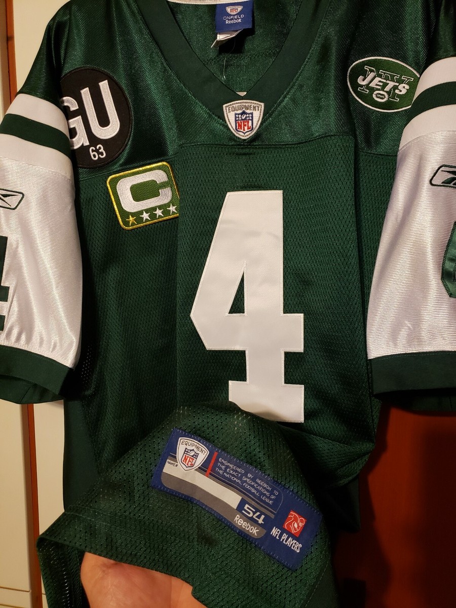 Brett Favre 2008 New York Jets NFL Reebok Authentic Game Jersey