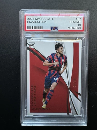 2021 Panini Immaculate #97 Ricardo Pepi Rookie RC /80 PSA 10 POP 5