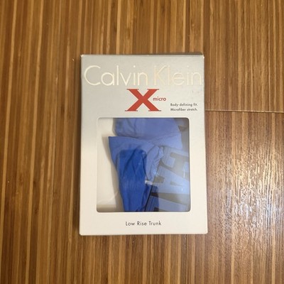 SALE   Calvin Klein X Microfibre Boxer Trunk - Deep Blue - Brand New w/ box - S