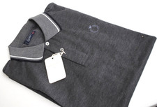 E.ZEGNA POLO COTONE NIDO D'APE   170,00 CART. TG L-50 A41  GRIGIO