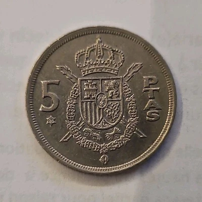 Espagne Europe Pièce 5 Pesetas 1975 « Juan Carlos I » argent (PTAS) - Photo 1/2