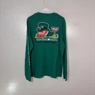 Vineyard Vines Shirt Mens Medium Green Whale LS St Patricks Pocket Tee